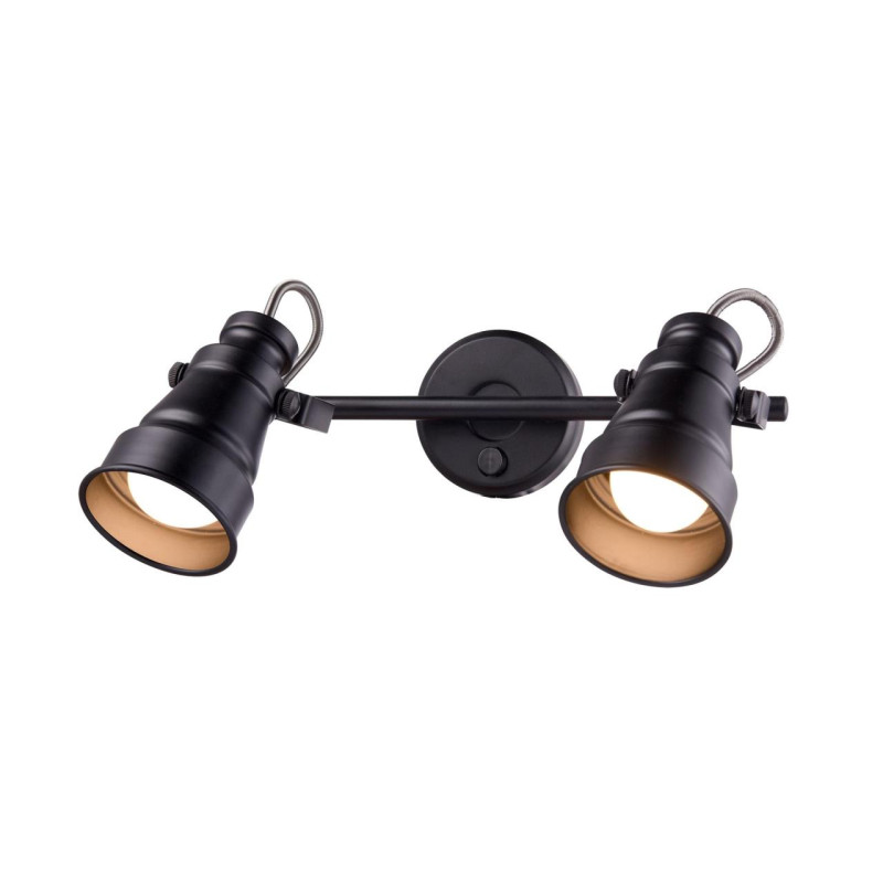 Спот (поворотный) Citilux Бейкер CL541521 Черный  2*Е14*60W