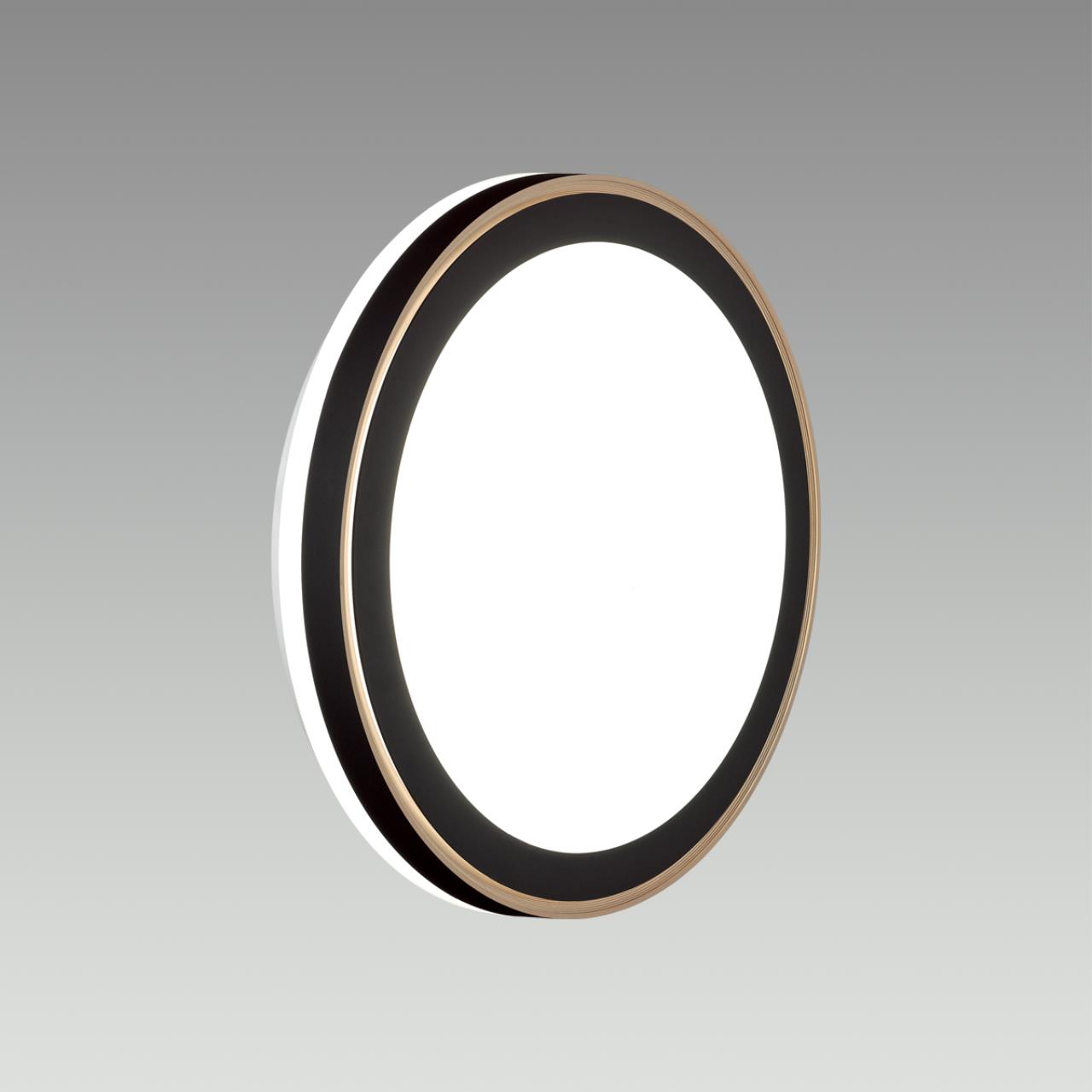 Cветильник 39*7 см, LED 48W, 3000-4200-6300 К, IP43, белый/черный/медный, пластик Sonex Akuna, 7620/DL