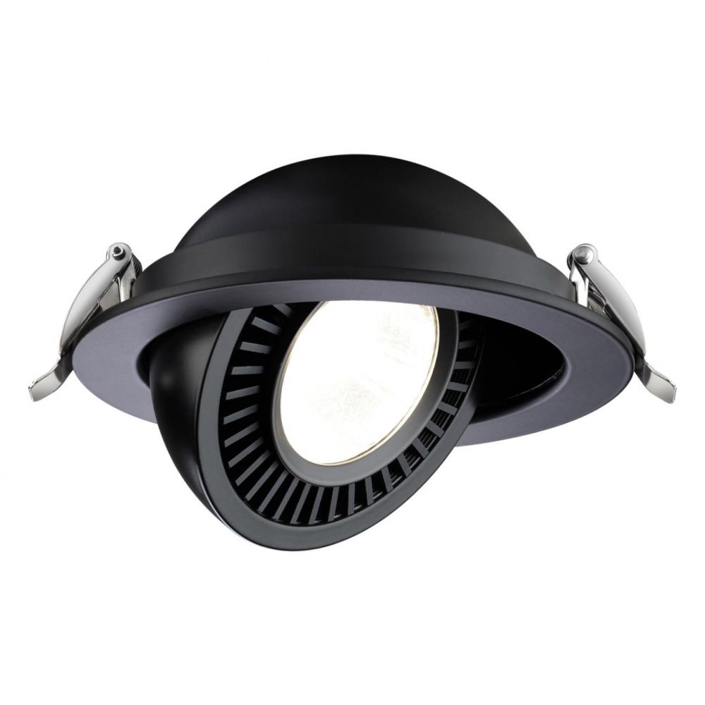 Светодиодный светильник 14 см, 18W, 4000K, Novotech Gesso 358818, черный