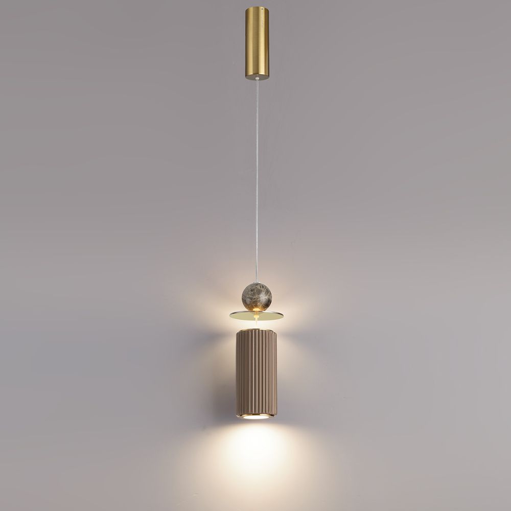 Светильник 8 см, 10W, 3000K, Odeon Light 5475/10LD, латунь-мрамор-керамика