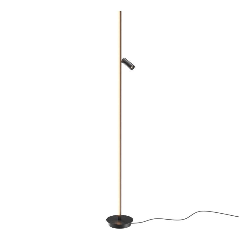 Торшер 20*20*155 см, LED*14W, 3000K, Maytoni Thin MOD395FL-L28B3K, черный