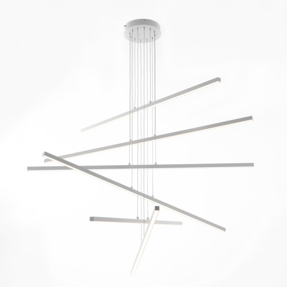 Подвесная люстра 120*125 см, 180W, 3000-6000K, Citilux Стиг CL203260 белый