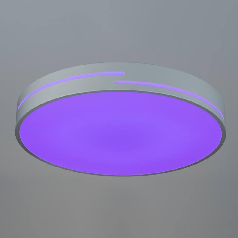 Светильник потолочный 40 см, 32W, 3000-4000-5000K Citilux CL72470GL0 Купер Лайн Белый с RGB
