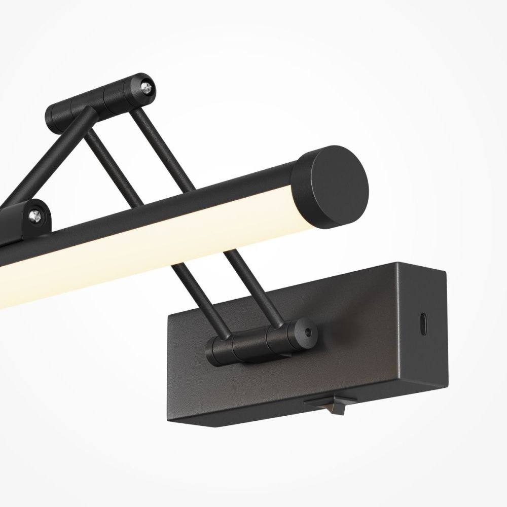 Подсветка для зеркал 40 см, 9W, 2700K, Maytoni Luster MIR268WL-L3B3K, черный