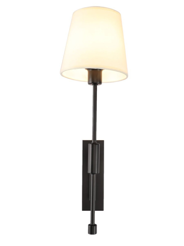 Бра *44 см, 1*E14, 40W, Zortes Vikki ZRS.19003.1, черный