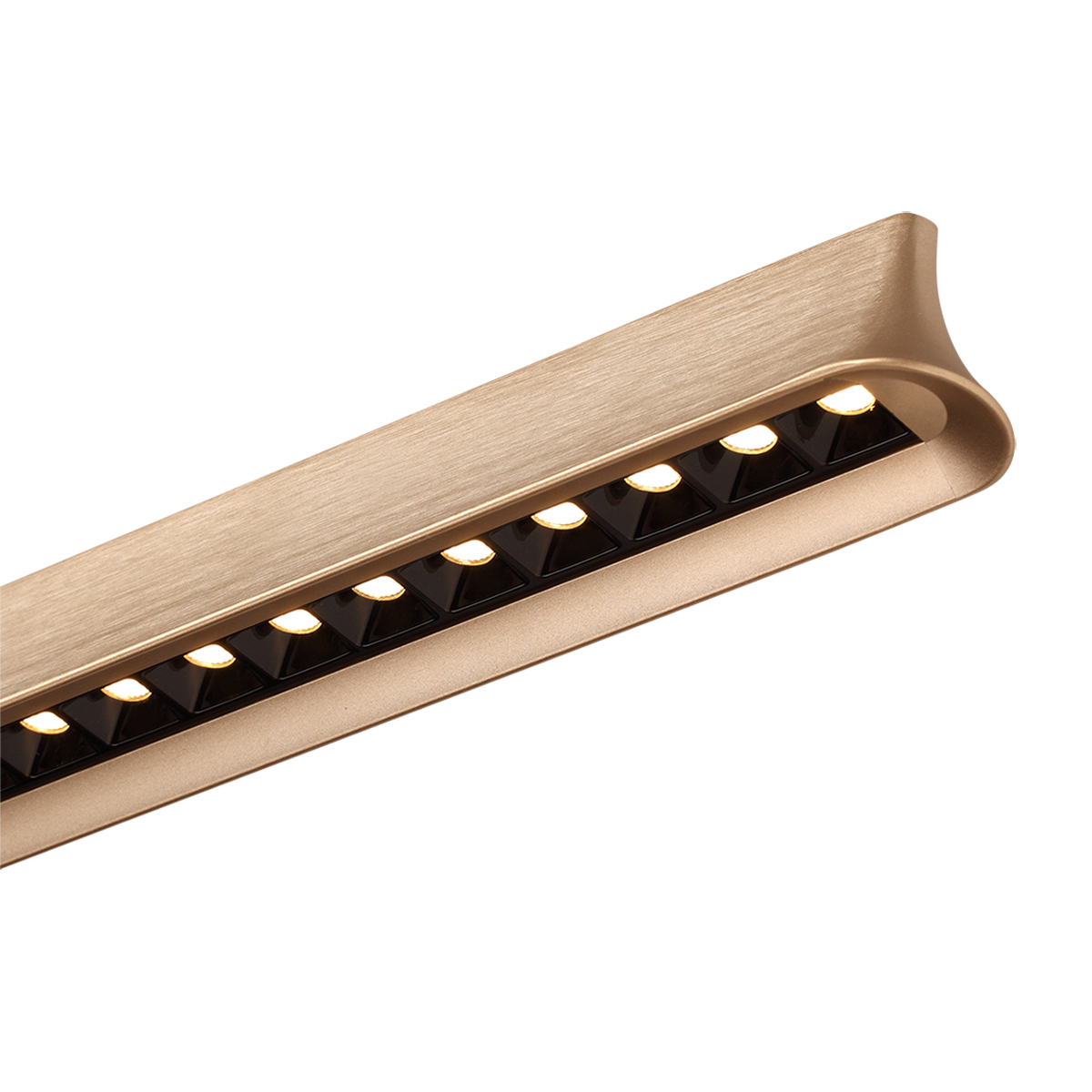 Светильник 124 см, 38W, 2700-4000-5500K, Odeon Light 7019/38LA, брашированная бронза