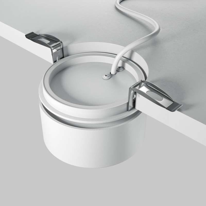 Встраиваемый светильник 8.5/8.2 см, LED*12W, 4000К, IP20, 970 Lm Maytoni Technical ONDA DL024-12W4K-W белый