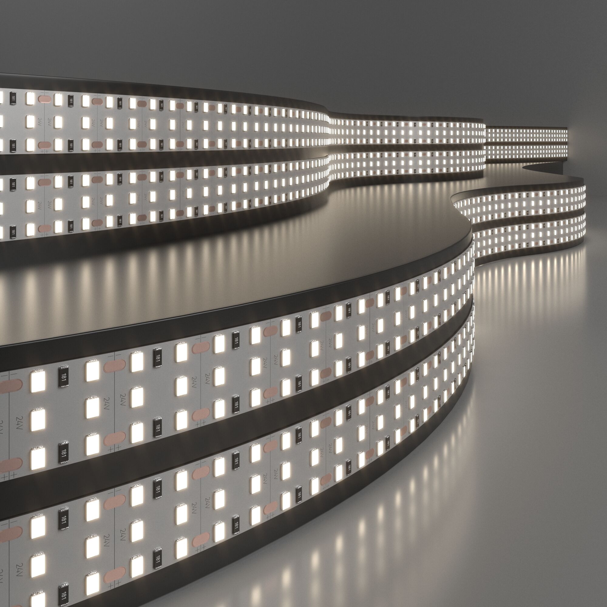 Лента светодиодная 360LED 26W IP20 трехрядная 4200К дневной белый 2835 24V 360Led 26W IP20 Elektrostandard, цена за метр