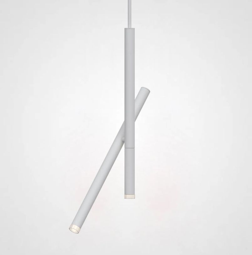 Подвесной светильник GORDIAN White 10W 45*6*57 см, 2*LED*5W, 3000, 4000, 5000K, ImperiumLoft gordian01, Белый