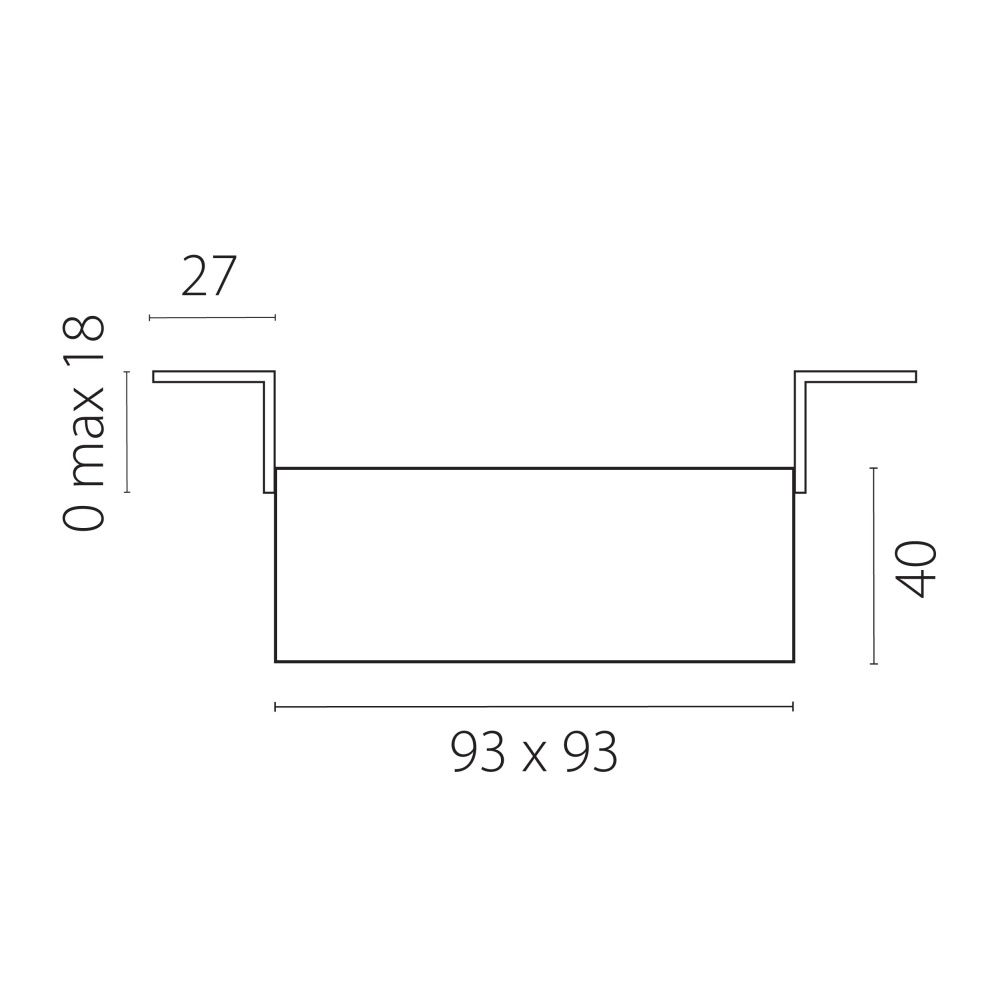 Комплект со светильником 8,5*8,5*- см, *Gu5.3 Lightstar Domino G214506WMOD, Белый, вр 9 см