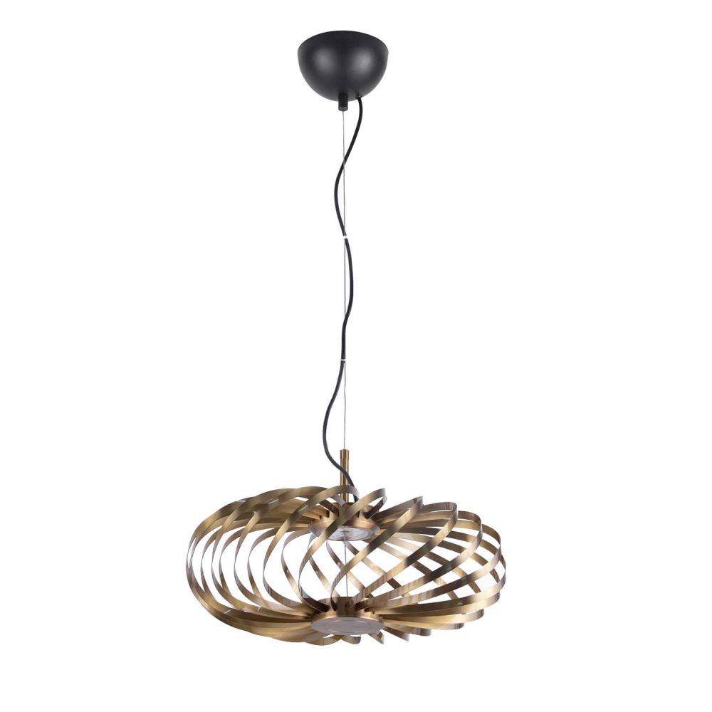 Подвесная люстра 40*32,5-270 см, 1*LED, 6W, 3000K, Favourite Spring 4679-1P, латунь