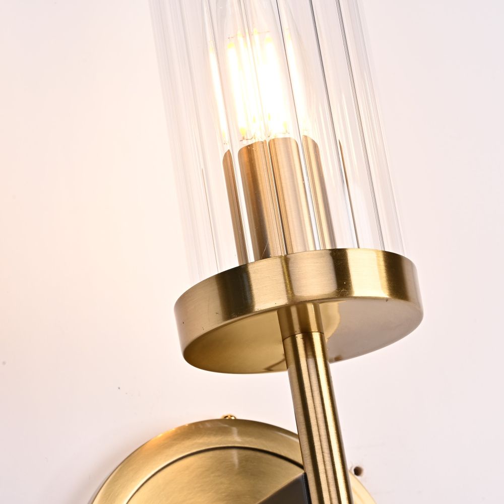 Бра Alouette 1 11*11*43 см, 1*E14*40W, ImperiumLoft BULRASH01, Латунь