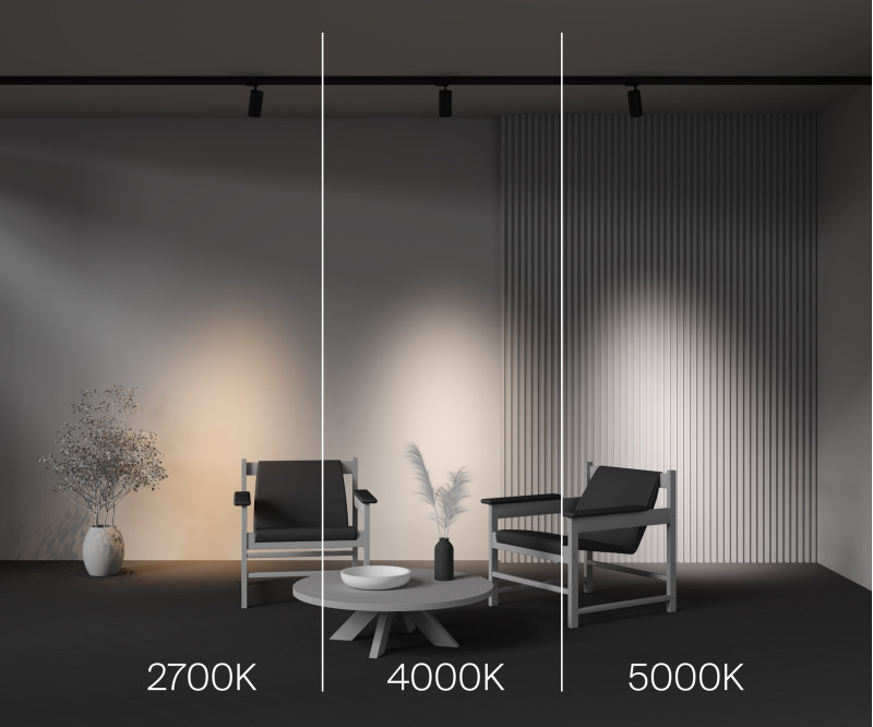 Трековый трехфазный светильник 7 см, 20W, 2700-5000K, Maytoni Focus Led TR197-3-20WCCT-M-B, черный