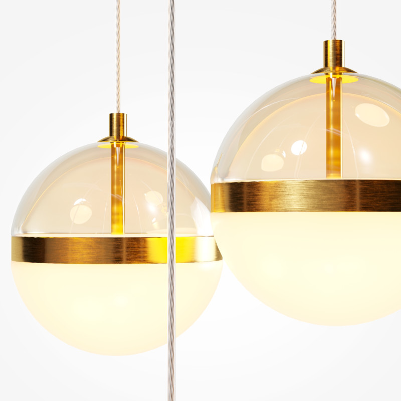Каскадная люстра 45*45*318,5 см, LED, 58W, 3000К, Maytoni Area MOD295PL-L60BBS3K черный