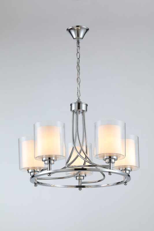 Подвесная люстра 58*56 см, E27 300 W, Moderli Maximilian V2525-5P Хром