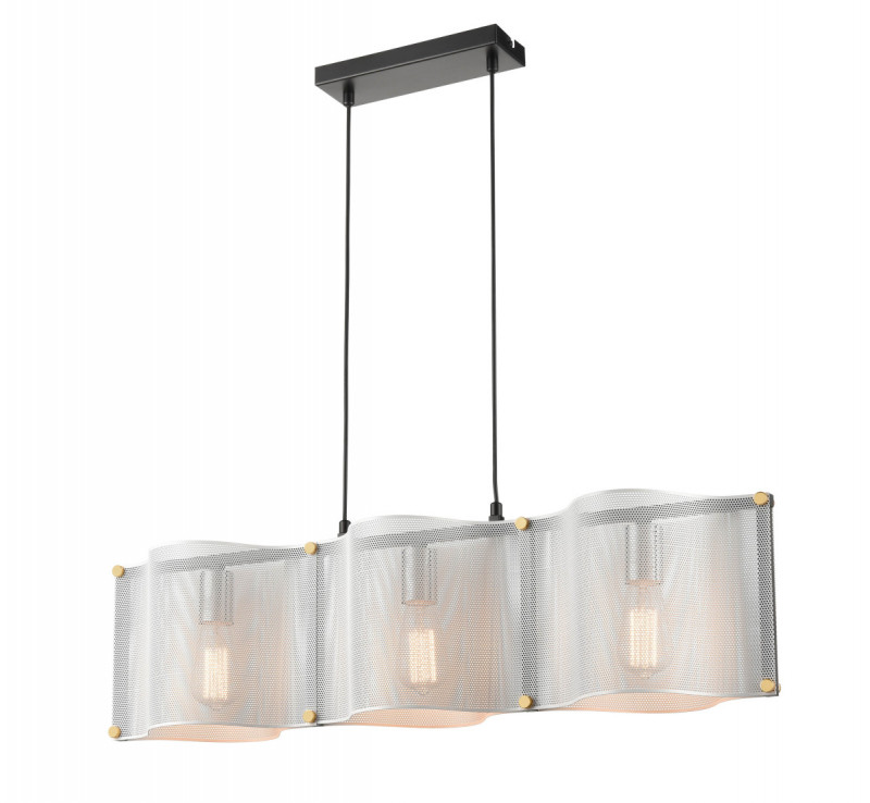 Подвесной светильник 20*86*120 см, 3*E27 черный, хром Vele Luce Cross VL5272P03