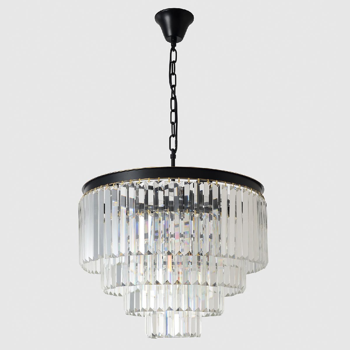Подвесная люстра 51 см, Crystal Lux MAXIME SP6 BLACK, черный