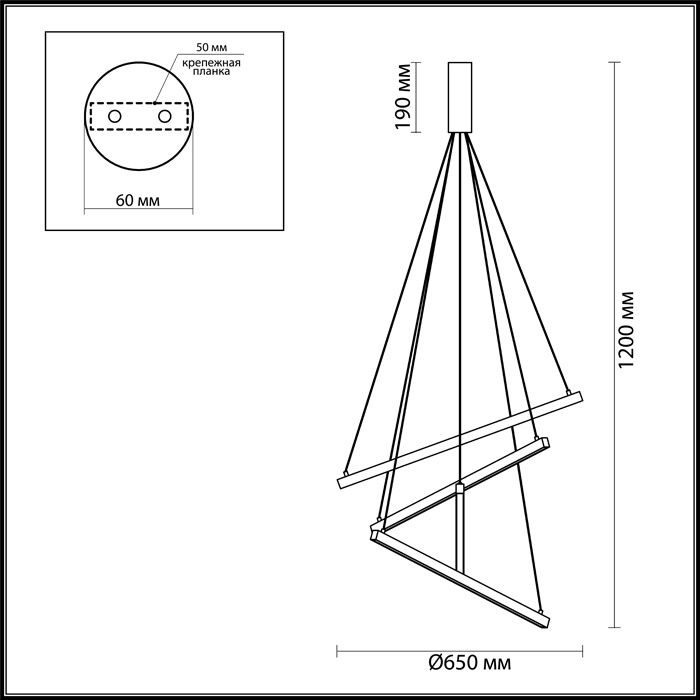 Подвесной светодиодный светильник Odeon Light Cometa 3860/48L  Золото, диаметр 65 см