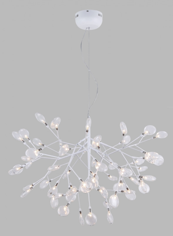 Светильник подвесной 98 см, Crystal Lux EVITA SP63 WHITE/TRANSPARENT Белый