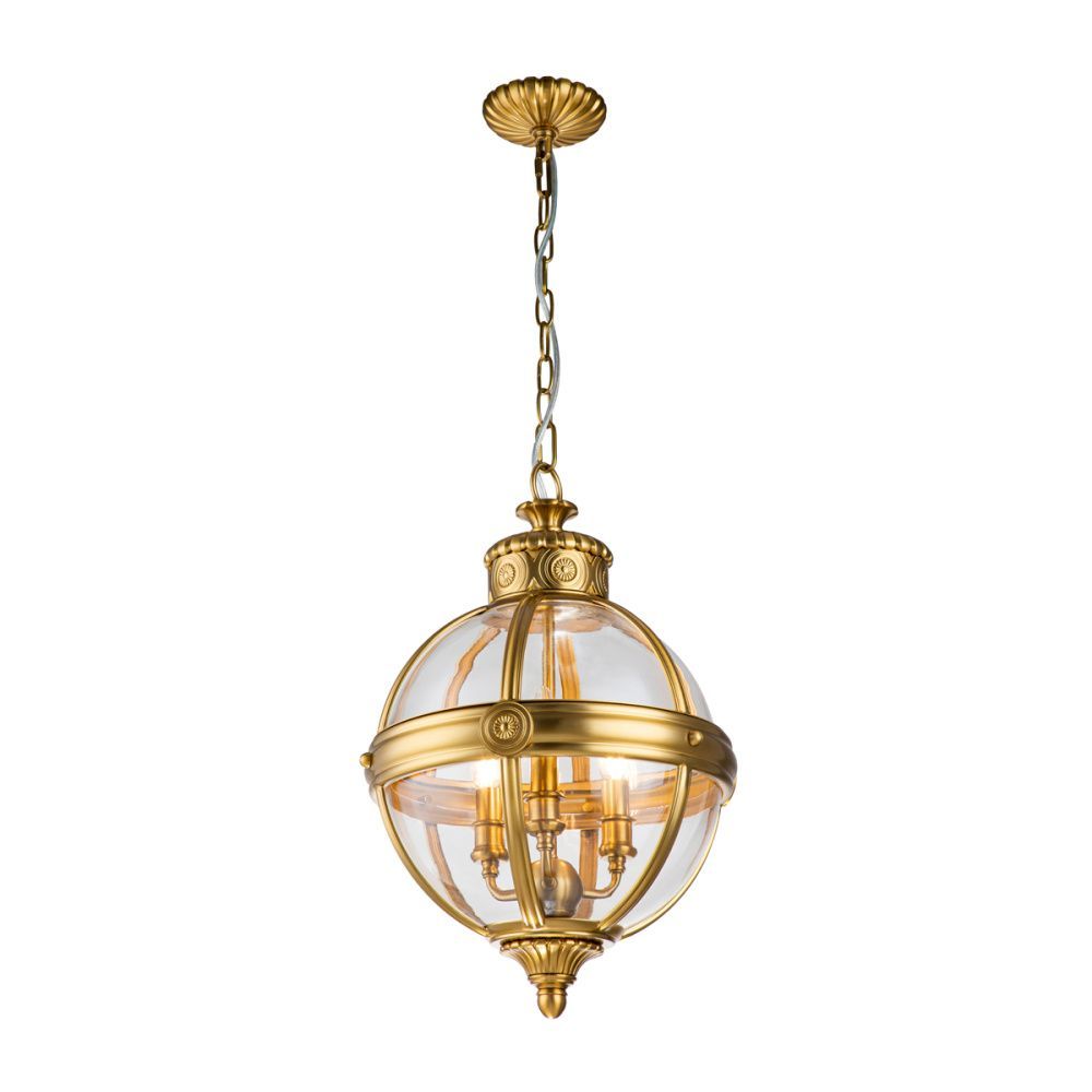 Люстра *37*181-224 см, E14*60W, Natural Concepts Feiss Adams QZ-TRILOGY-FS-OZ, состаренная медь