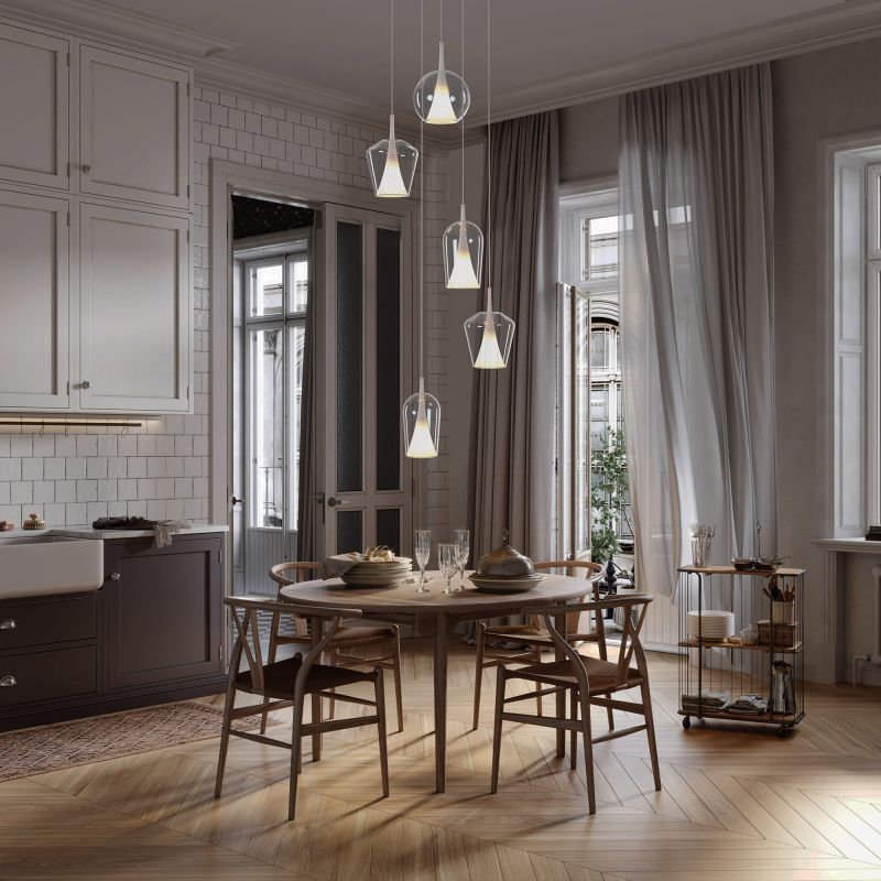 Подвесной светильник 25*35/235 см, 1*E27  Mantra Elsa 8240