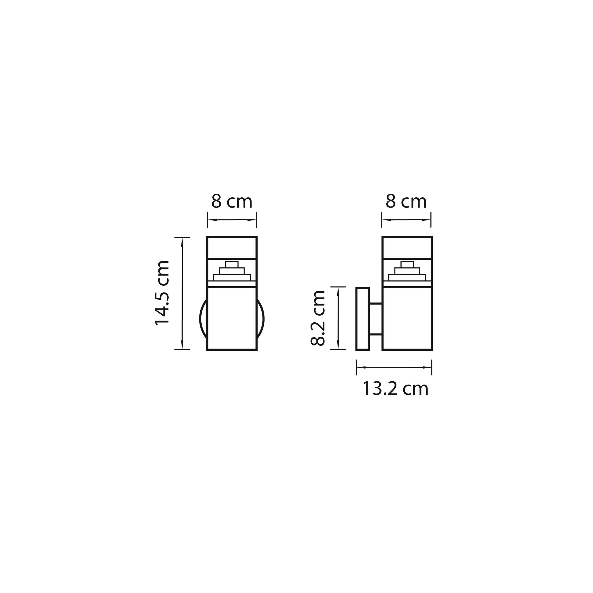 Светодиодный настенный светильник уличный Raggio 377615, алюминий, LED-6w, 4000k
