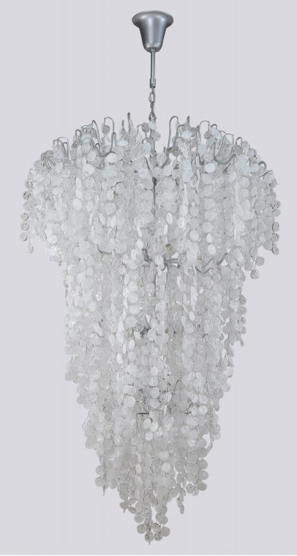 Светильник подвесной 120 см, Crystal Lux BARCELONA SP33 SILVER Серебряная