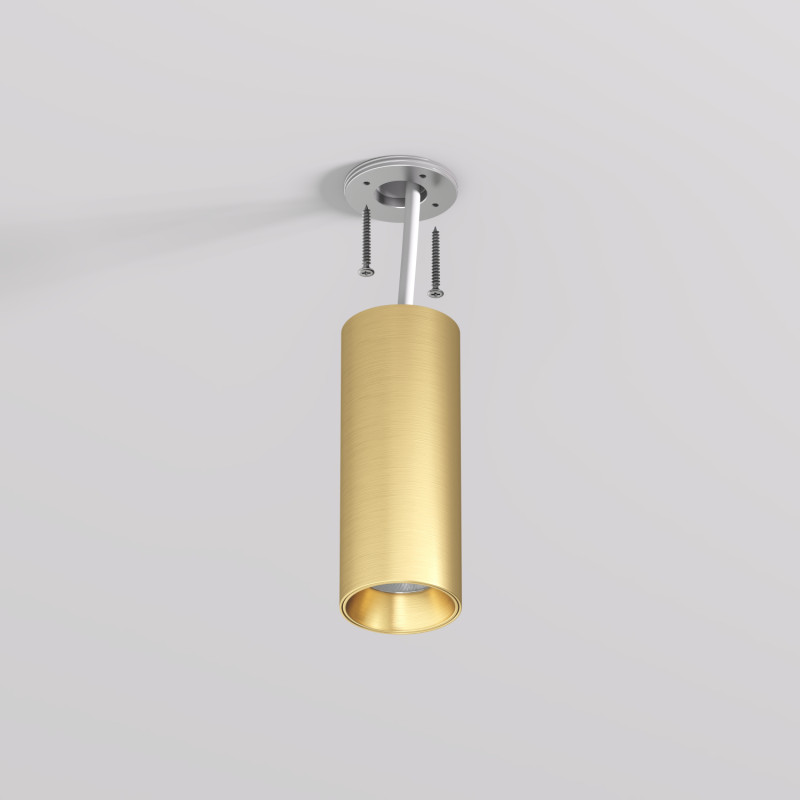 Накладной светильник 4,5*11,5 см, 7W, 3000К, Denkirs SHINE TUBE DK2615-SB латунный