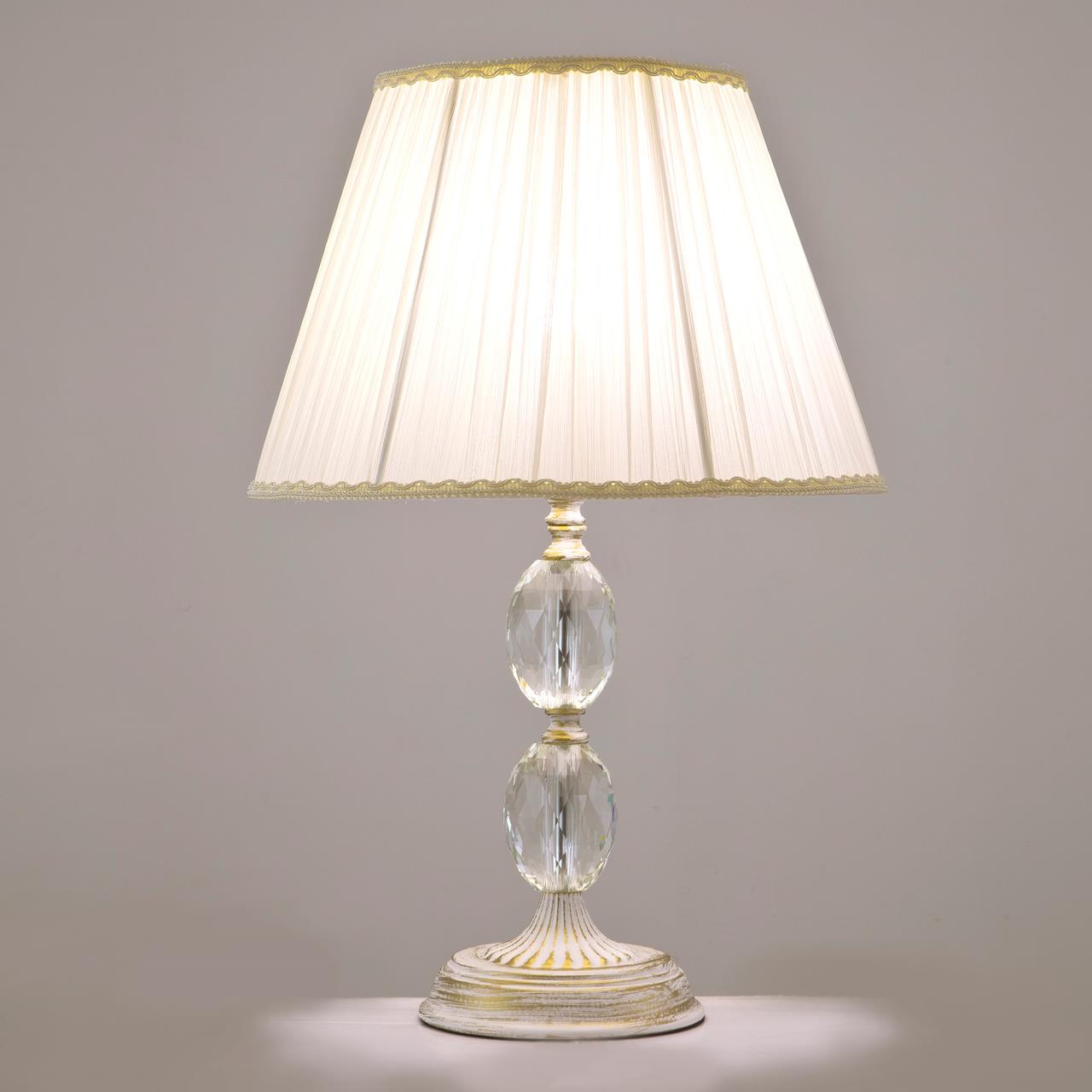 Настольный светильник *33*51 см, Е27 60W, 3300 / 5000К, Платина LED4U L9928 WG