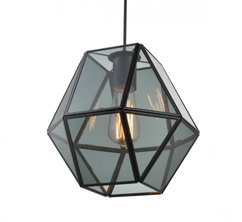 Подвесной светильник  25*147 см, 1*E27 матовый черный Vele Luce Bergamo VL5082P31