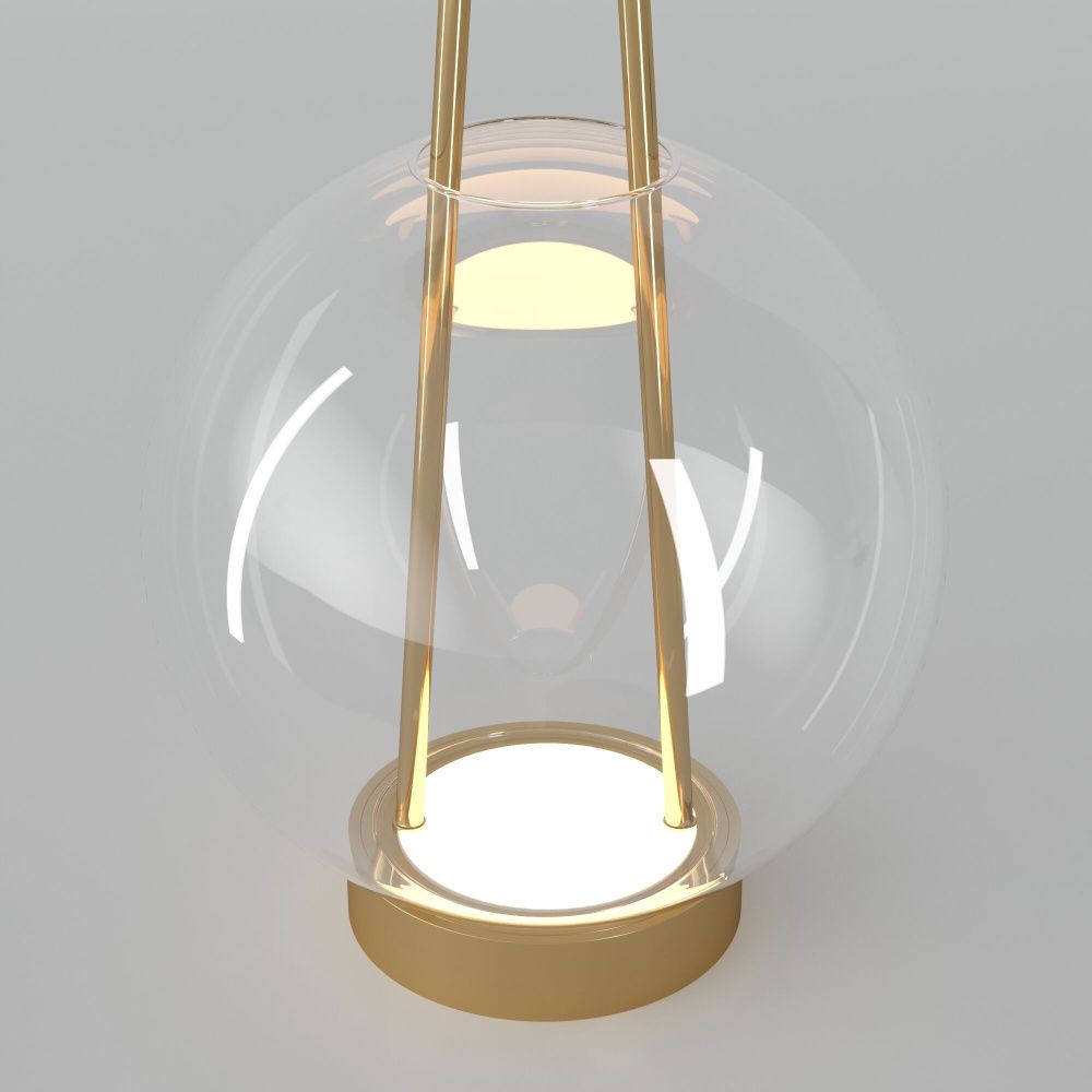 Настольный светильник 20*20*32 см, LED*6W, 3000K, Eurosvet Frasco 80507/1, латунь, a069347