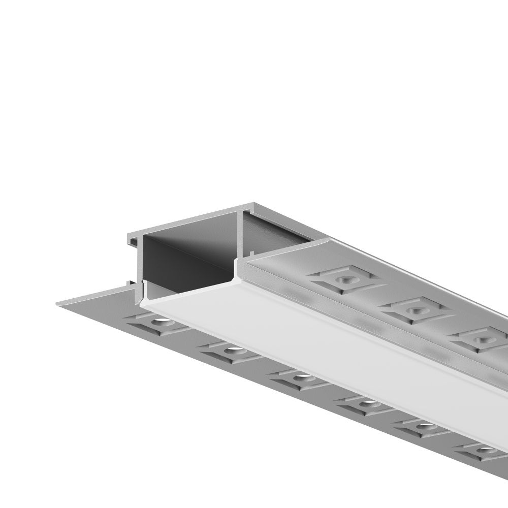 Алюминиевый профиль встраиваемый скрытого монтажа 61x14 (Серебро, 3 м), ALM-011-S-3M 636009, 300*6*1 см, Maytoni  636009, Серебро