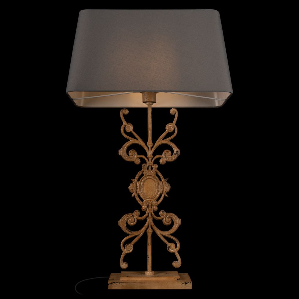 Настольная лампа 84 см, Loft IT Lace 10439T/B, серый