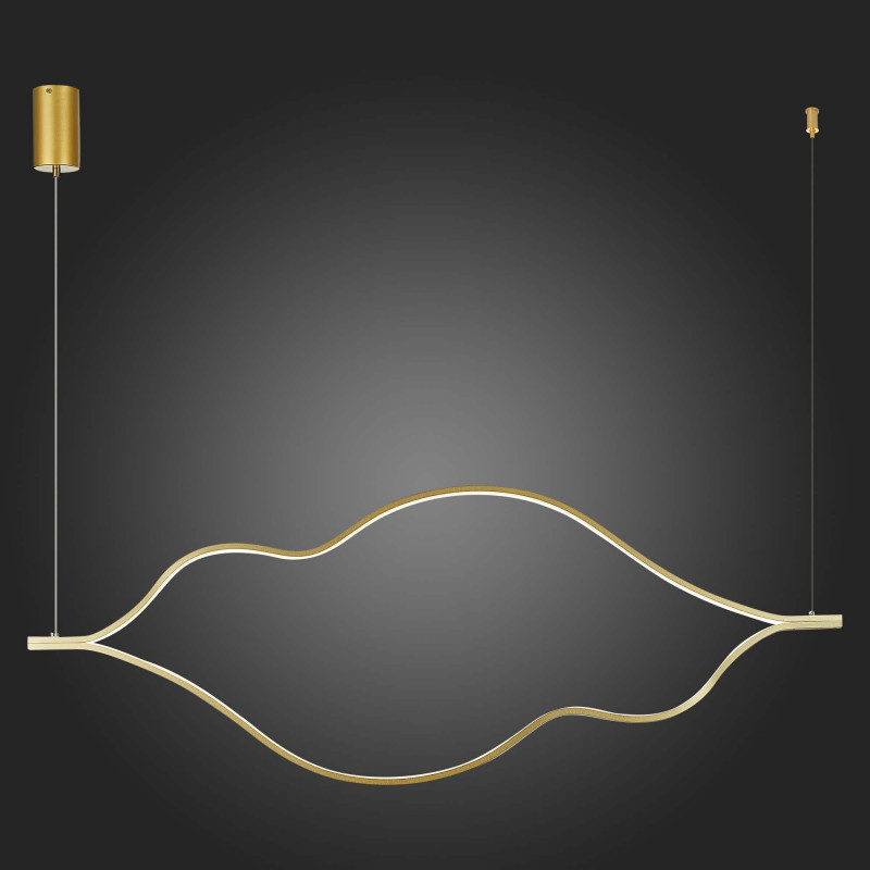 Светильник подвесной 120 см, 56W 4000K ST LUCE CORTILE SL6106.203.56 Золотистый
