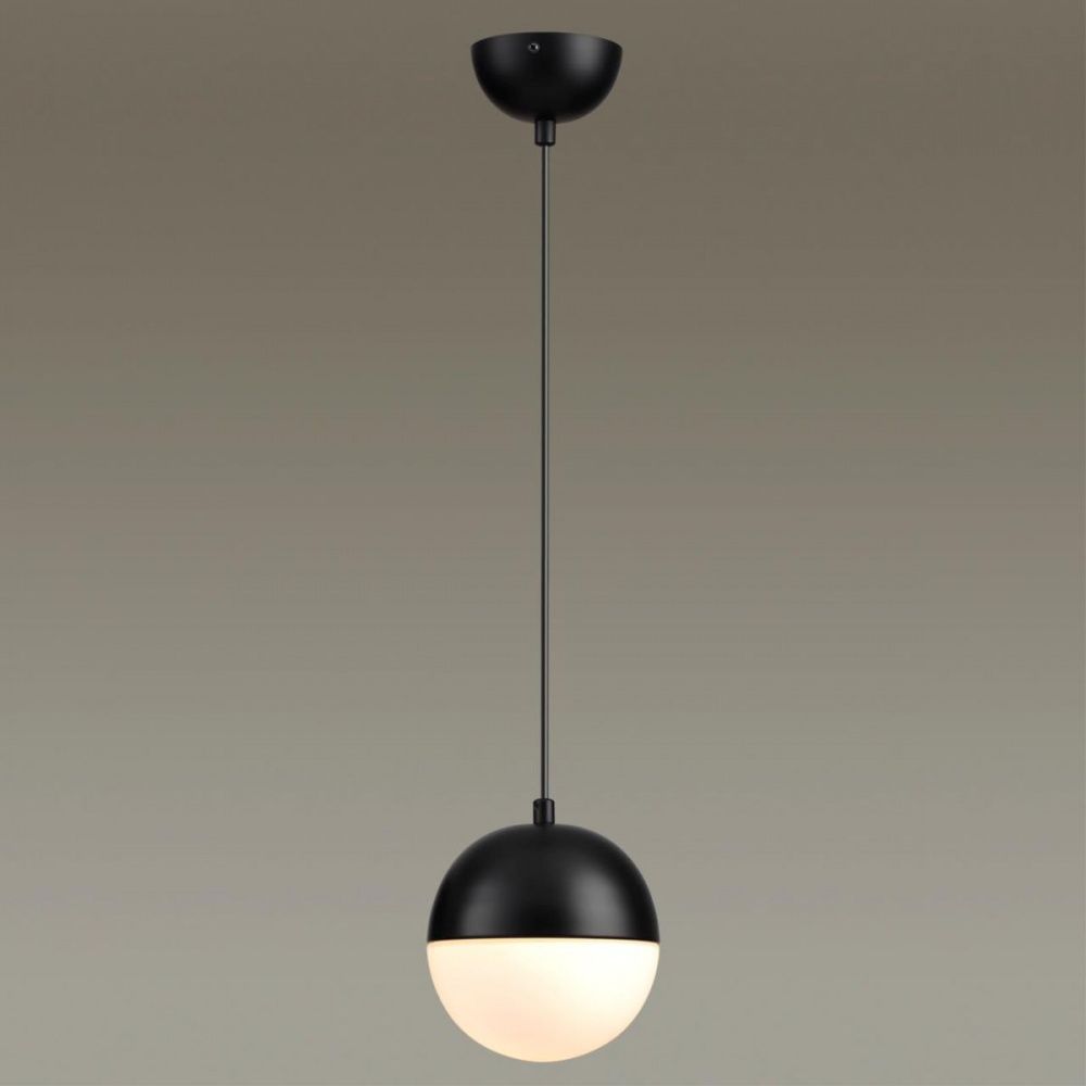 Подвесной светильник 15 см Odeon Light Pinga 4958/1, черный