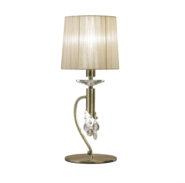 Настольная лампа Mantra Tiffany Cuero 3888 Кремовый/Бронза