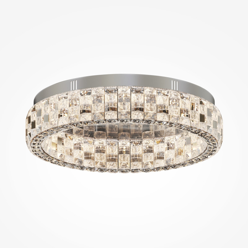 Накладной светильник 50*50*12 см LED, 24W, 3000К, Maytoni CASTELLO  MOD335CL-L24CH3K хром