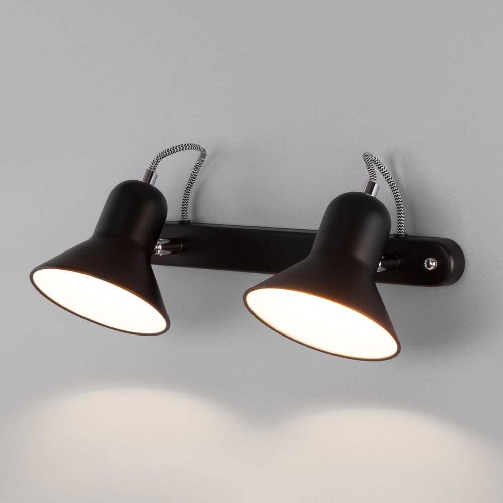 Настенный светильник с поворотными плафонами Еurosvet EURa045342 черный