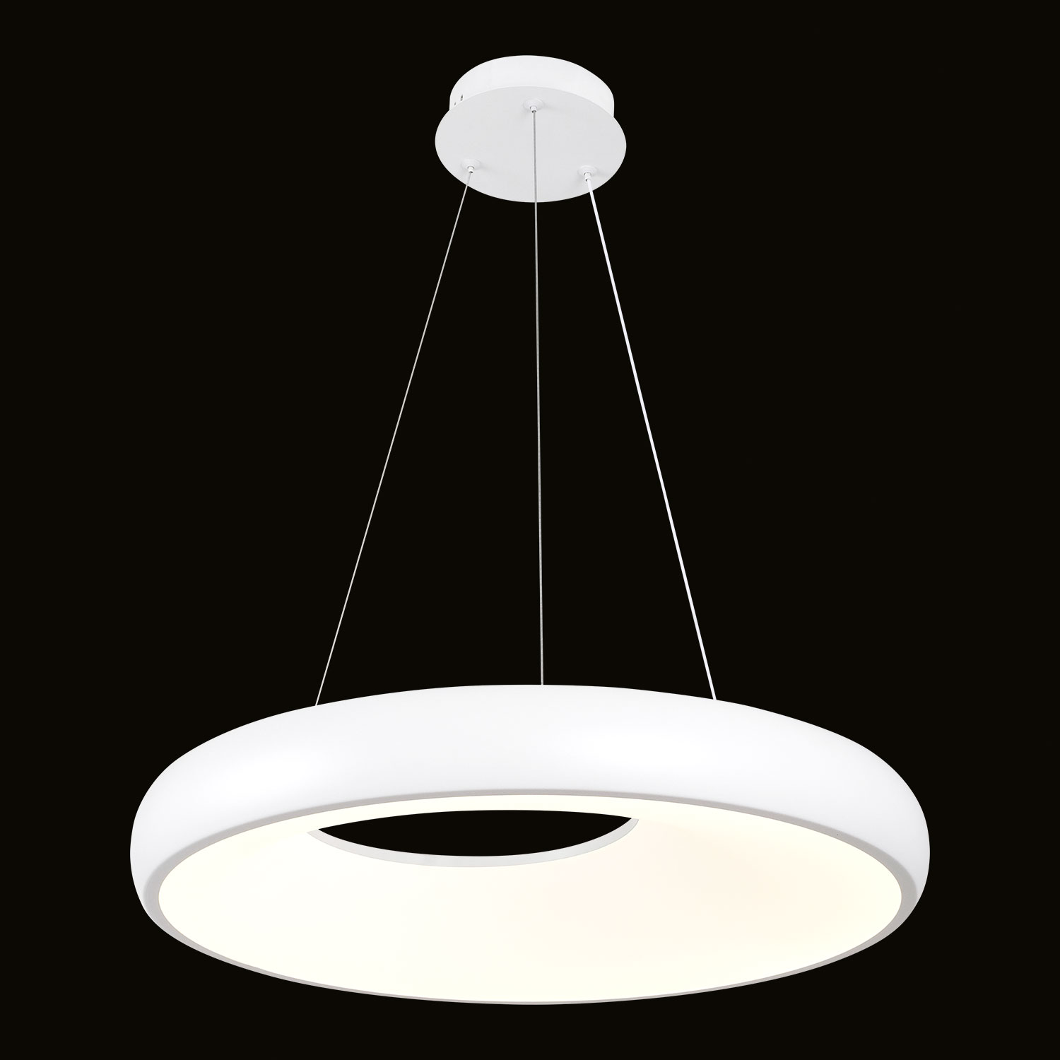 Подвесной светильник 50*35-160 см, 1*LED, 60W, 3000K, Lussole Crook LSP-7363, белый