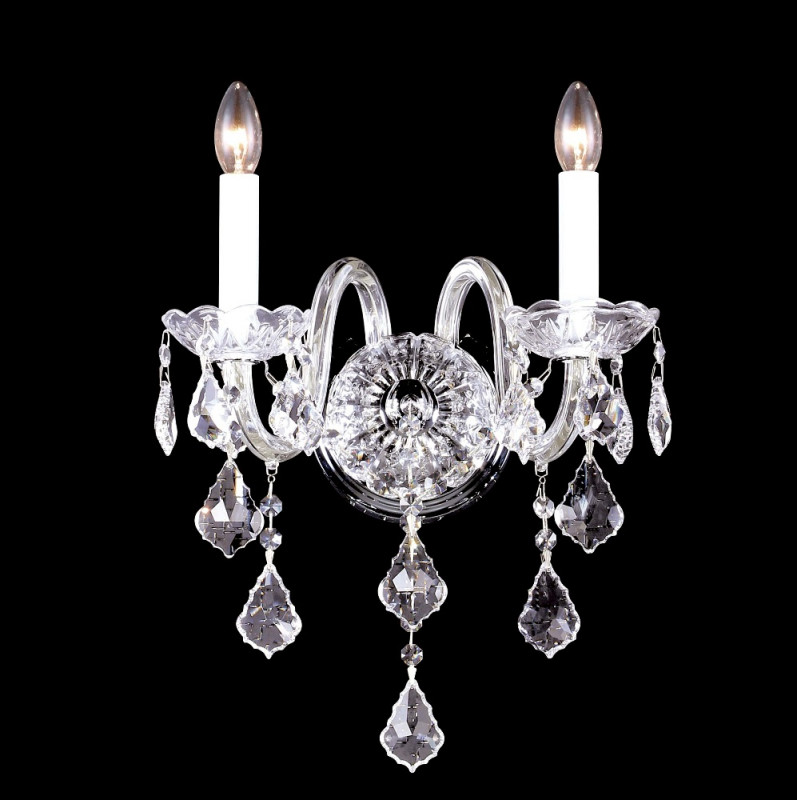 Бра 30*25 см, Crystal Lux QUEEN AP2 Хром/Прозрачный