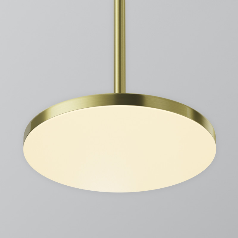 Светильник 19 см, 12W, 3000K, Maytoni Plato P076PL-L12W3K-BS, латунь