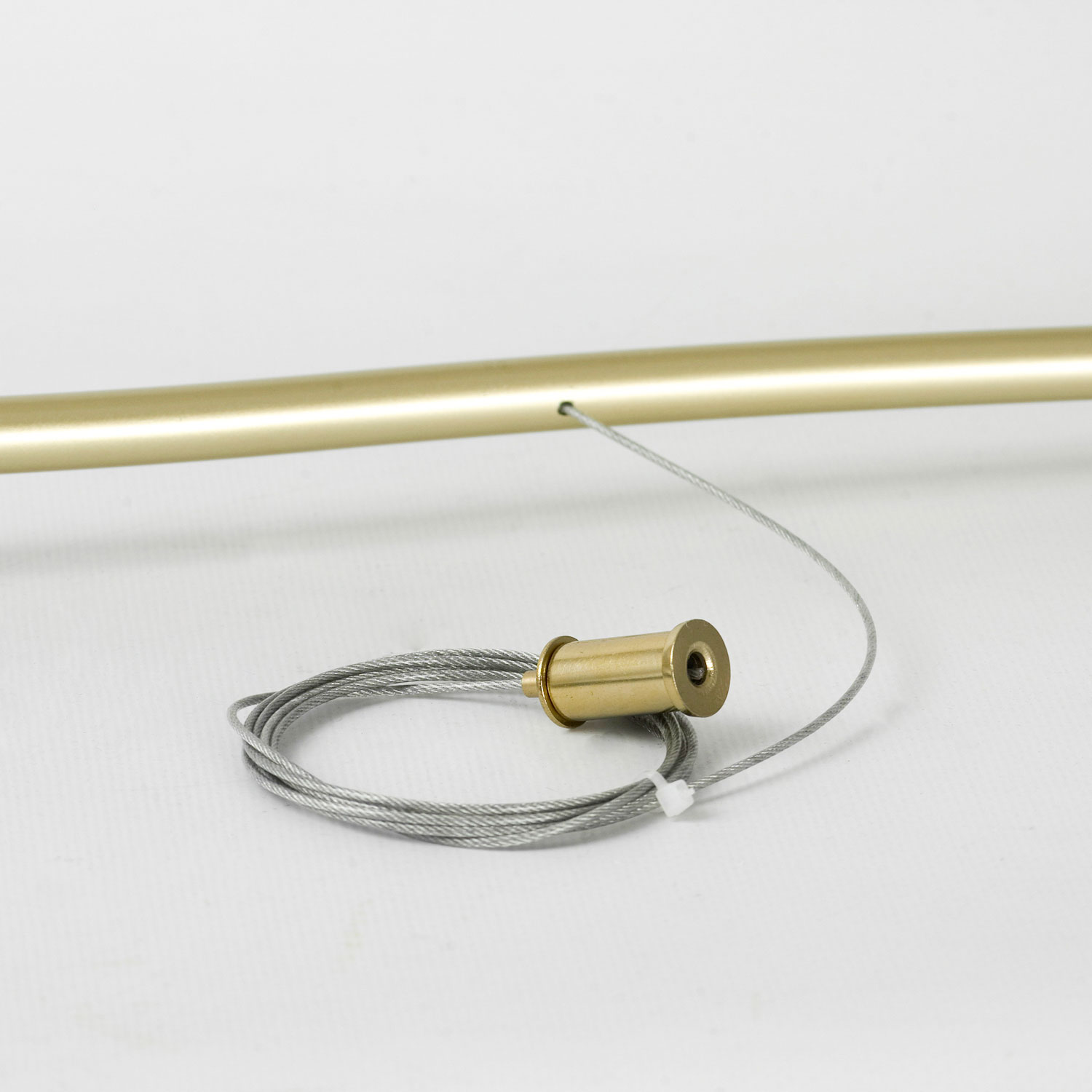 Линейно-подвесной светильник 160*24*45/150 см, 1*led*50W 3000K Lussole Wave LSP-7242 матовое золото