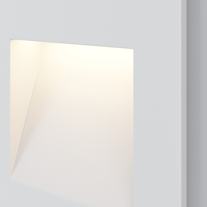 Встраиваемый светильник Maytoni LED Arca O038-L3W, 3W LED, 3000K, белый, вр 6*5,5 см