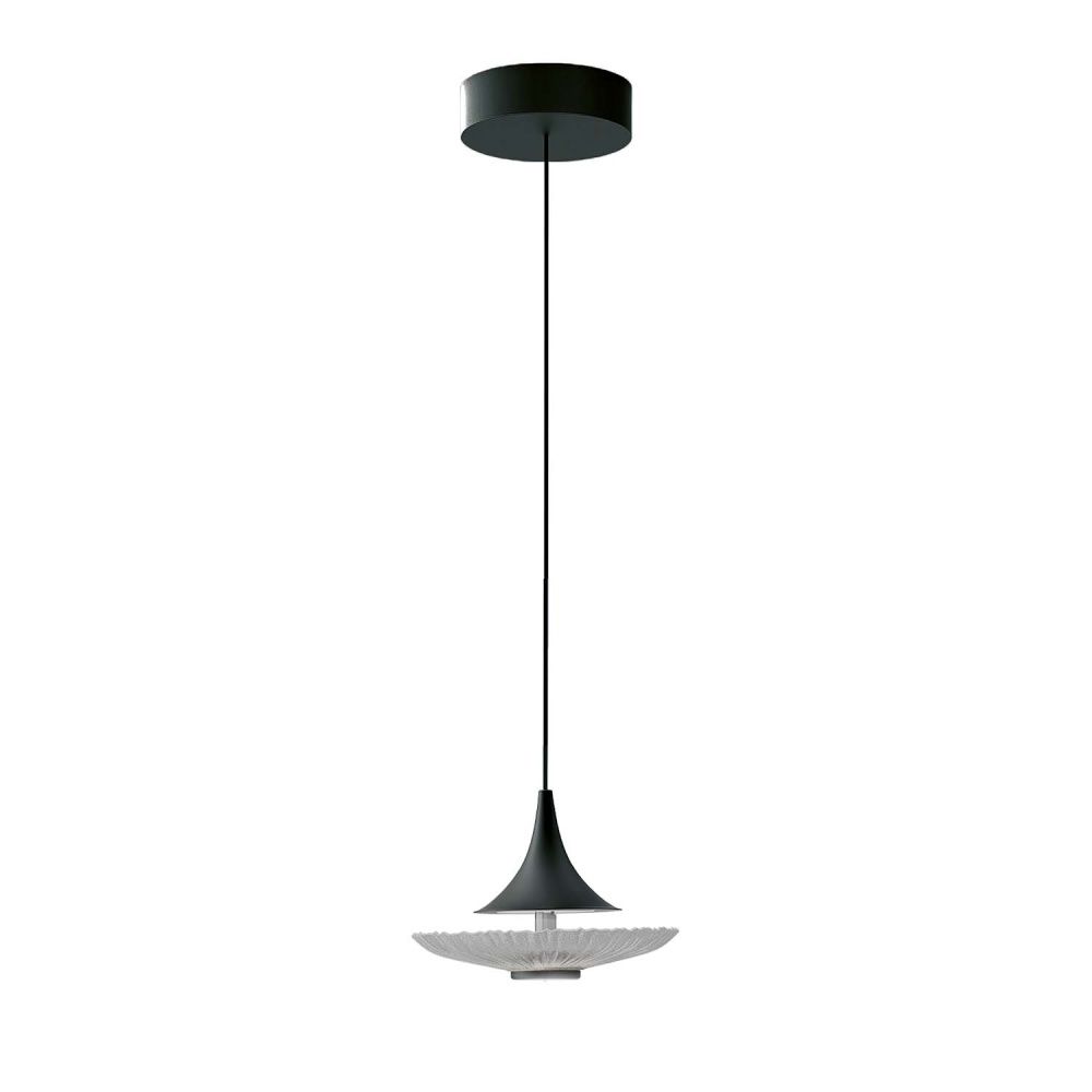 Подвес 15*150 см, 1*LED, 6W, 4000K, Favourite Wilet 4656-1P, чернный матовый