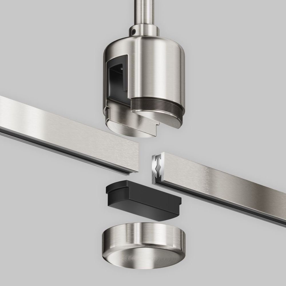 Крепление потолочное с прямым коннектором питания Maytoni Flarity TRA156C-IPC1-PT, серебро
