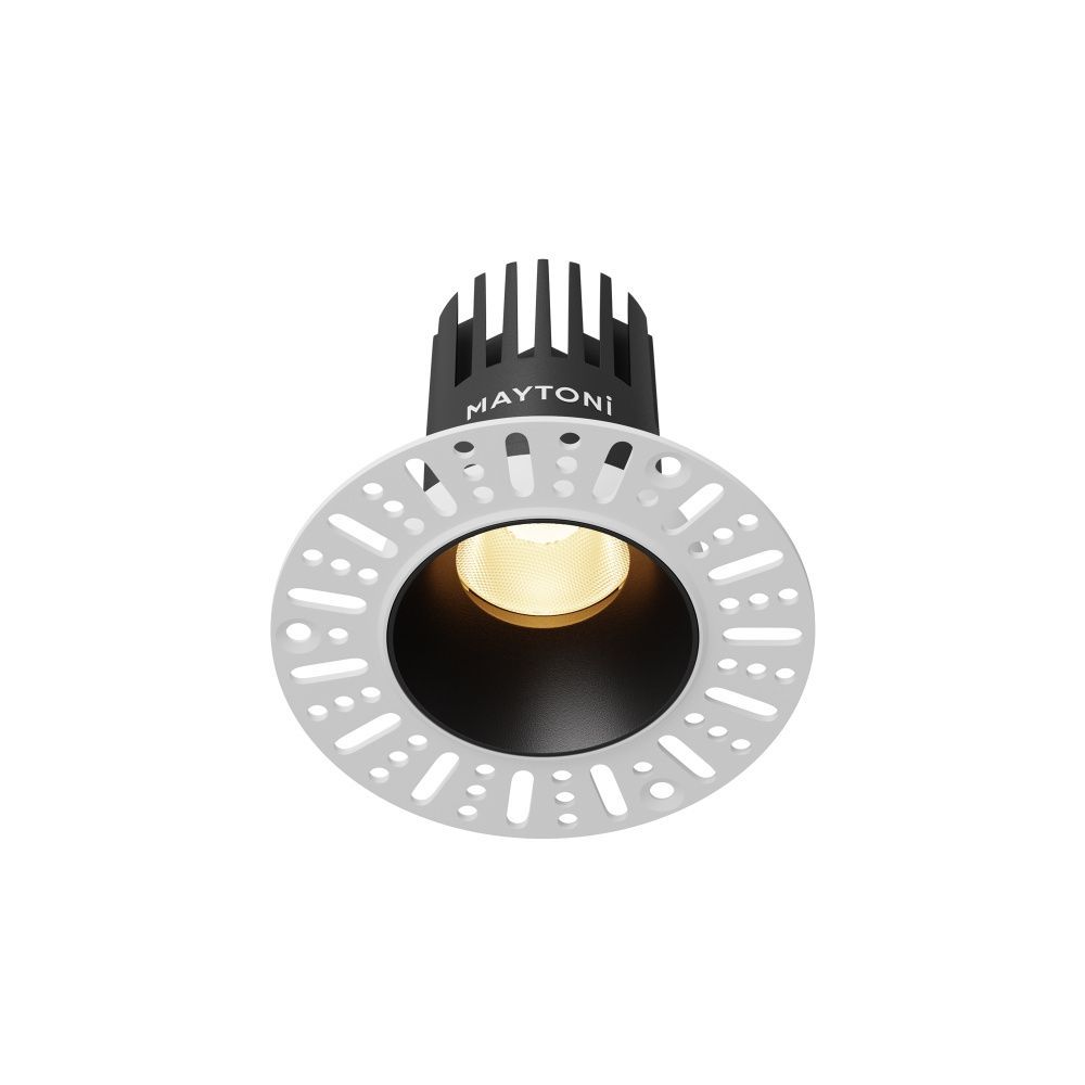 Встраиваемый светильник  DL119-10W-2.7K-TRS-B **-8,2 см, *LED*10W, K, Maytoni technical Dip DL119-10W-2.7K-TRS-B, Черный