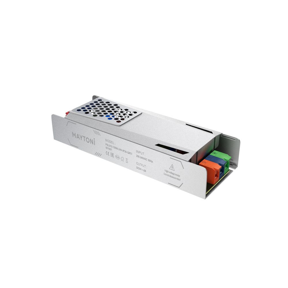 Блок питания 24V, 150W к светодиодной ленте Led Strip 821007 16,6*5,8*-2,8 см, Maytoni 24V 821007, Серебро
