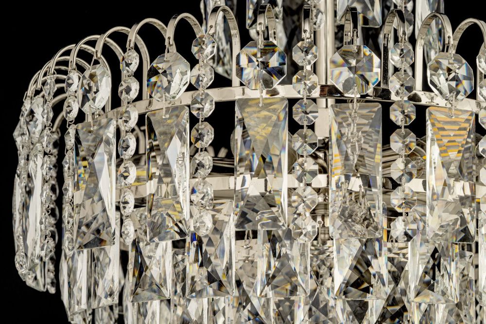 Люстра подвесная *40*90 см, 6*E14*40W, Arti Lampadari Erice Nickel Erice E 1.5.40.100 N, никель