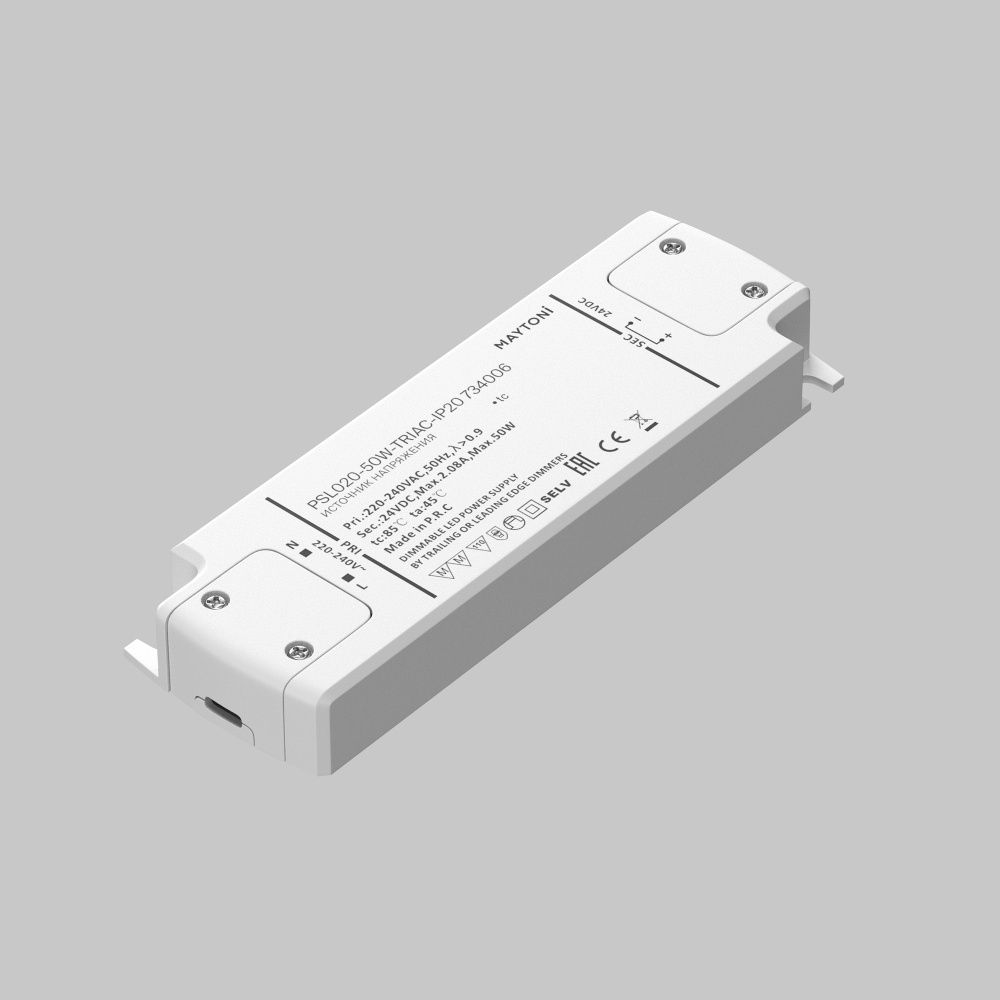 Источник напряжения 24V PSL020-50W-TRIAC-IP20 Maytoni Lighting control  734006
