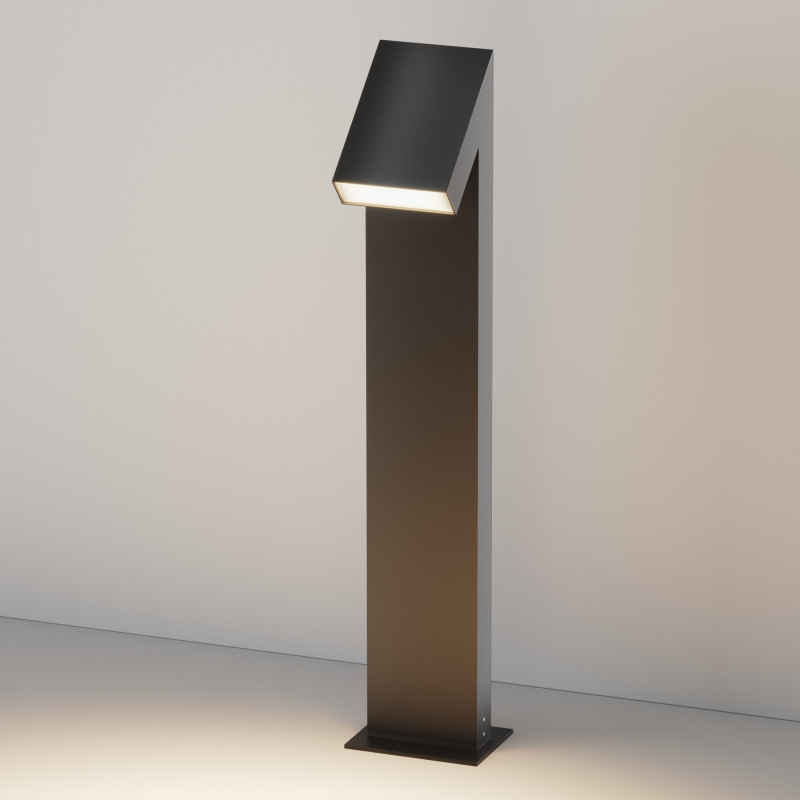 Садово-парковый светильник 18*20*90 см, LED, 15W, 3000К, Maytoni GUSS O592FL-L15GF3K серый